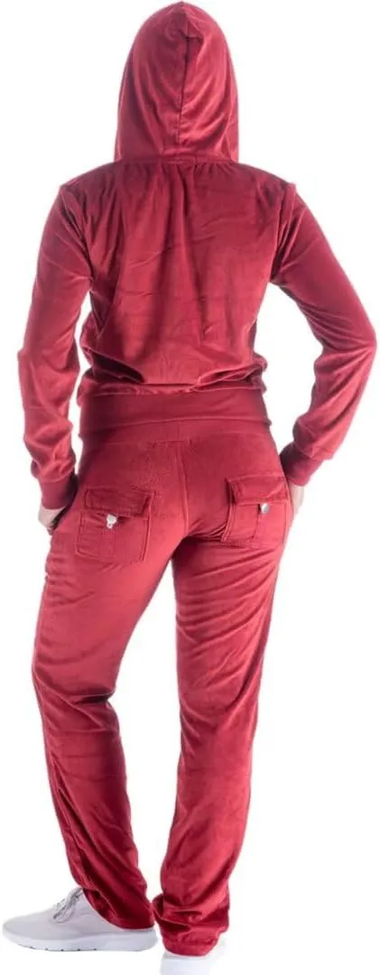 2 Piece Outfits Velour Tracksuit Womens Sweatpants and Sweatshirt Sweatsuits Set Velvet Fall Hoodies and Pants
