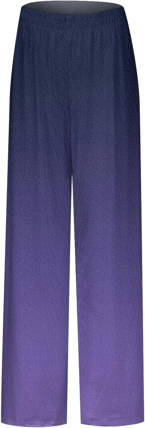 2025 Beach Vacation Drawstring Flowy Pants That Look Like Skirts- Gauze Summer Pants for Women Boho Trousers