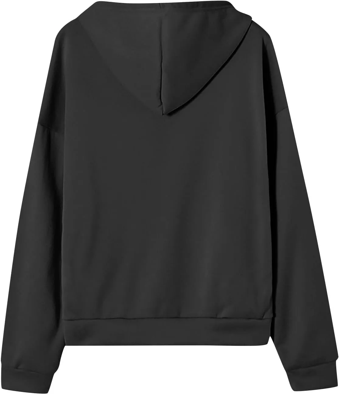 2025 Spring Women's Drawstring Zip Up Cute Hoodies Soft Jacket Plus Size Casual Sweatshirts with Pocket