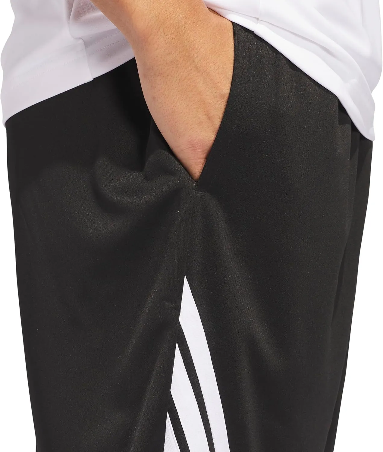 adidas Men's Basketball Legends 3-Stripes Shorts