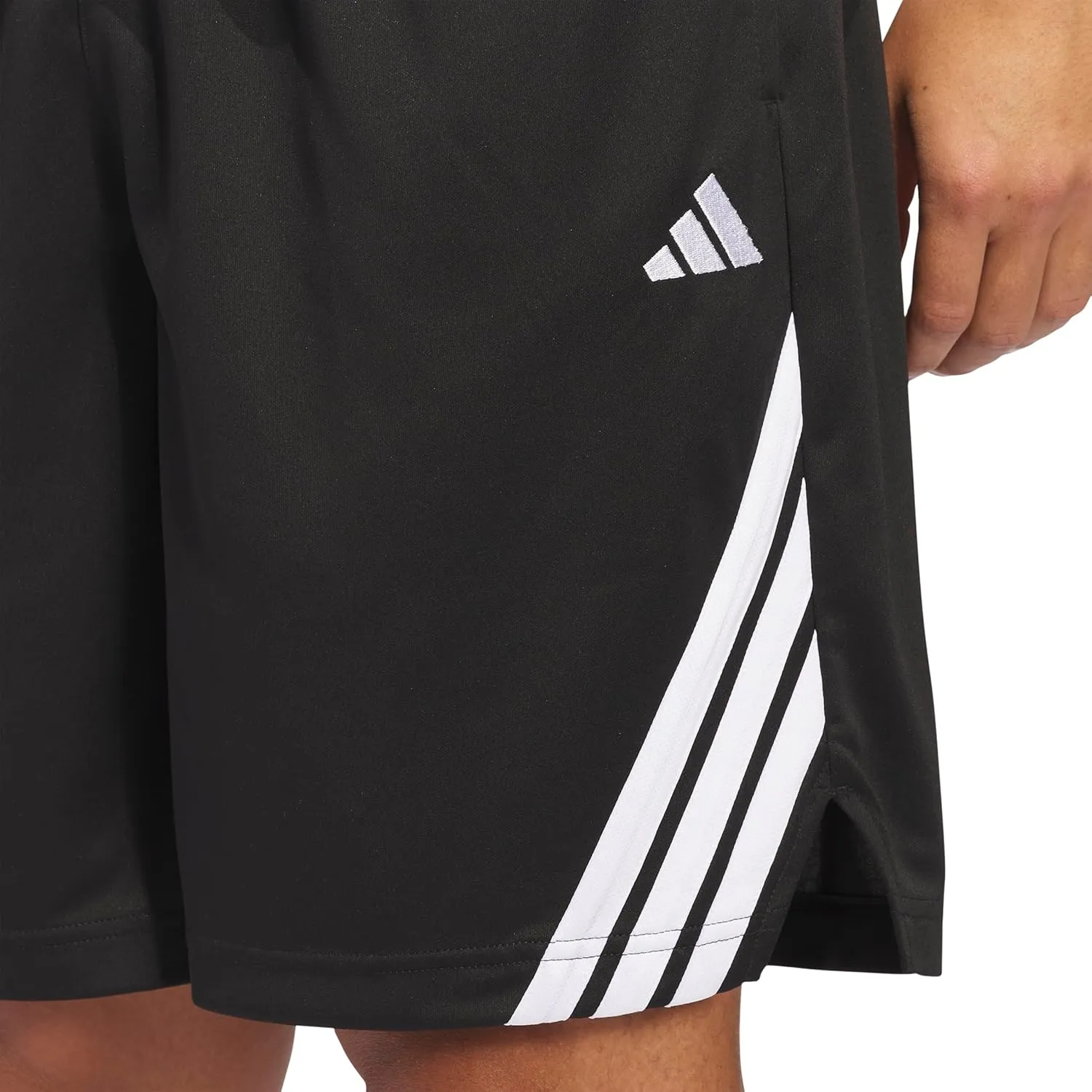 adidas Men's Basketball Legends 3-Stripes Shorts