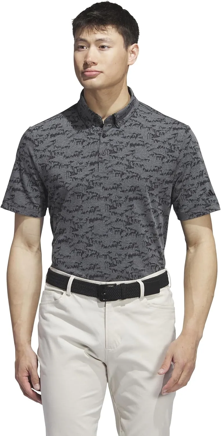 adidas Men's Go-To Printed Golf Polo Shirt