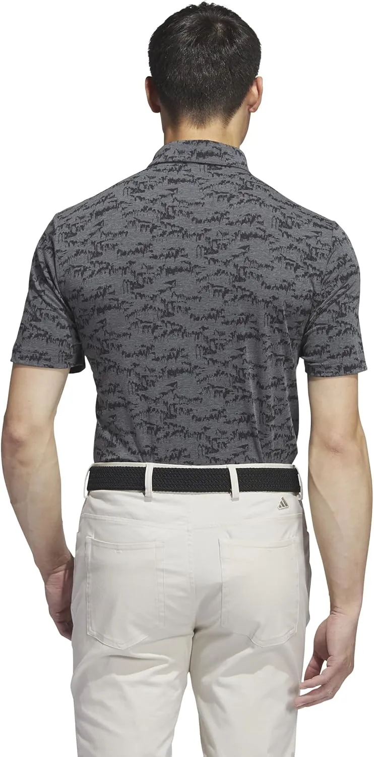 adidas Men's Go-To Printed Golf Polo Shirt