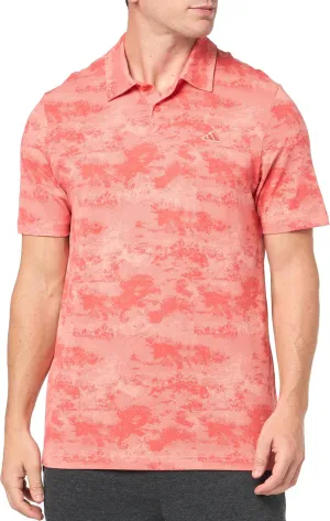 adidas Men's Go-to Printed Mesh Polo Shirt