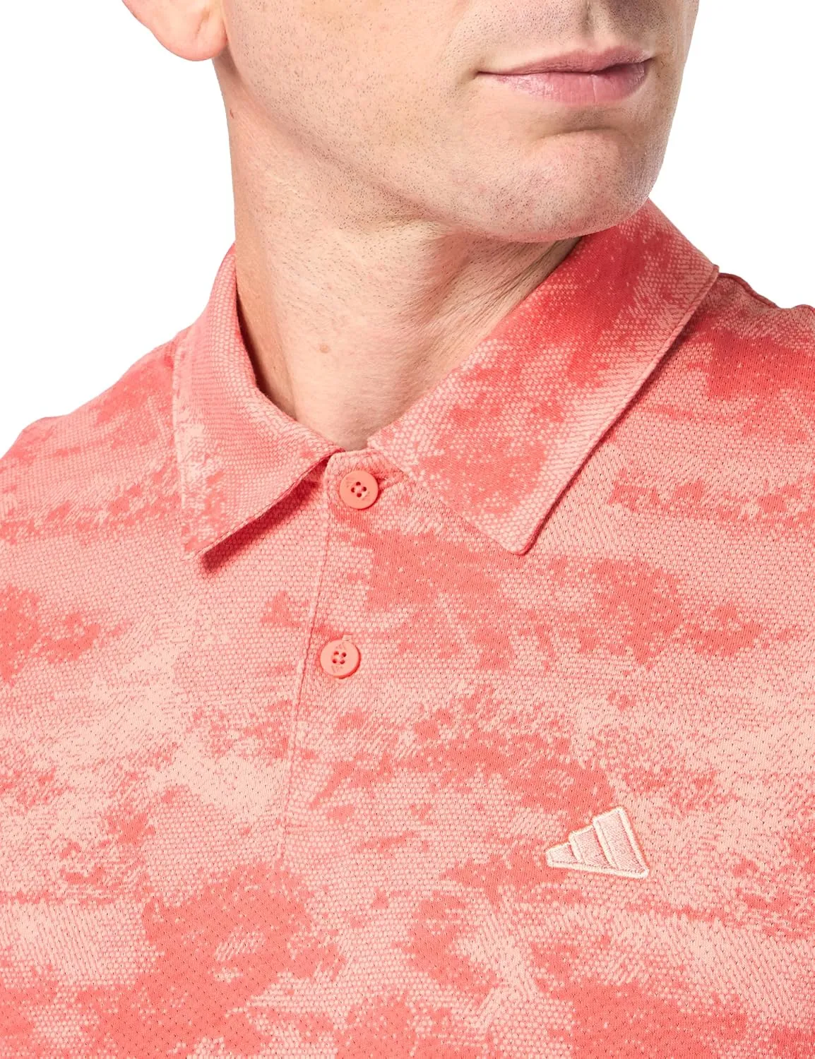 adidas Men's Go-to Printed Mesh Polo Shirt