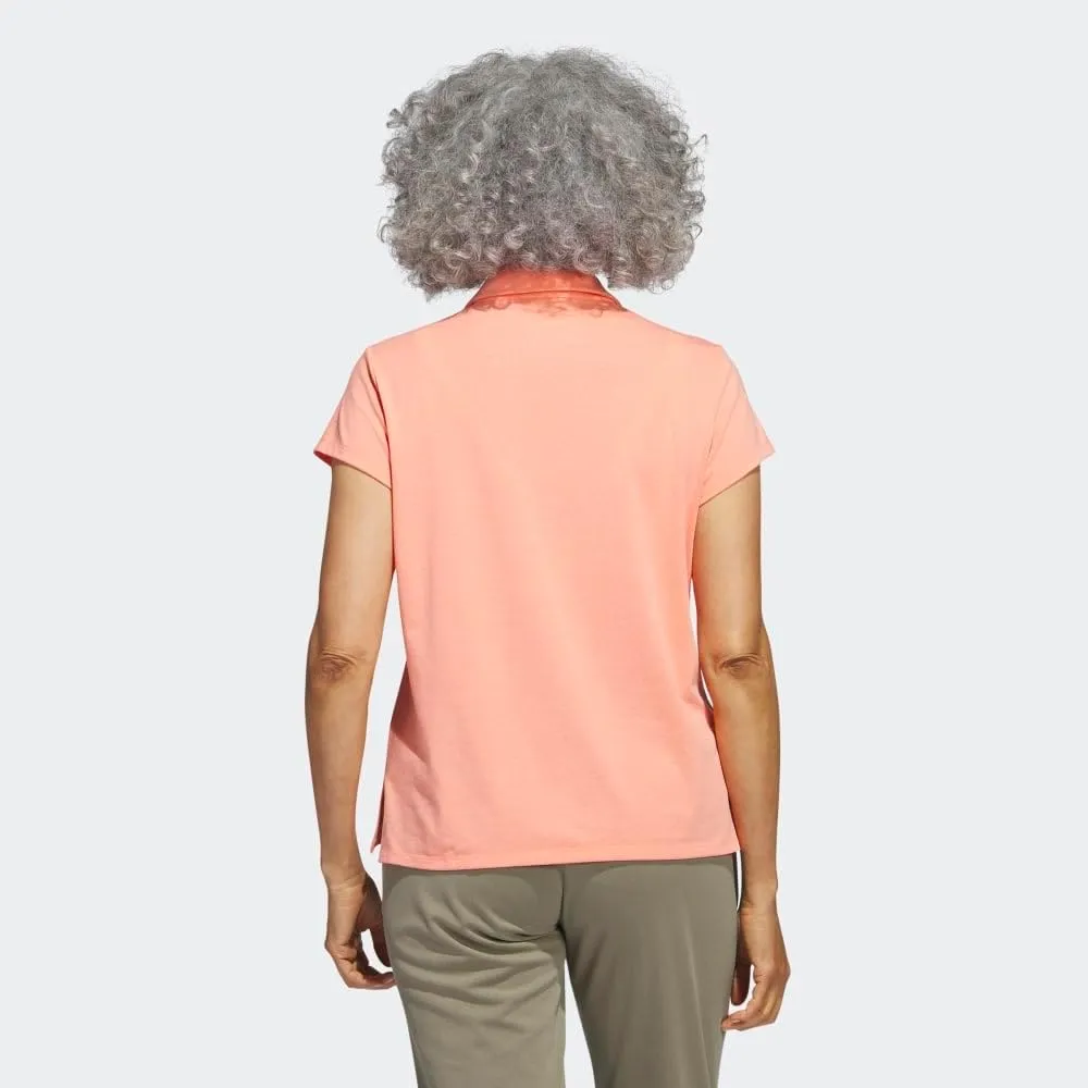 adidas Women's Go-to Heathered Golf Polo Shirt
