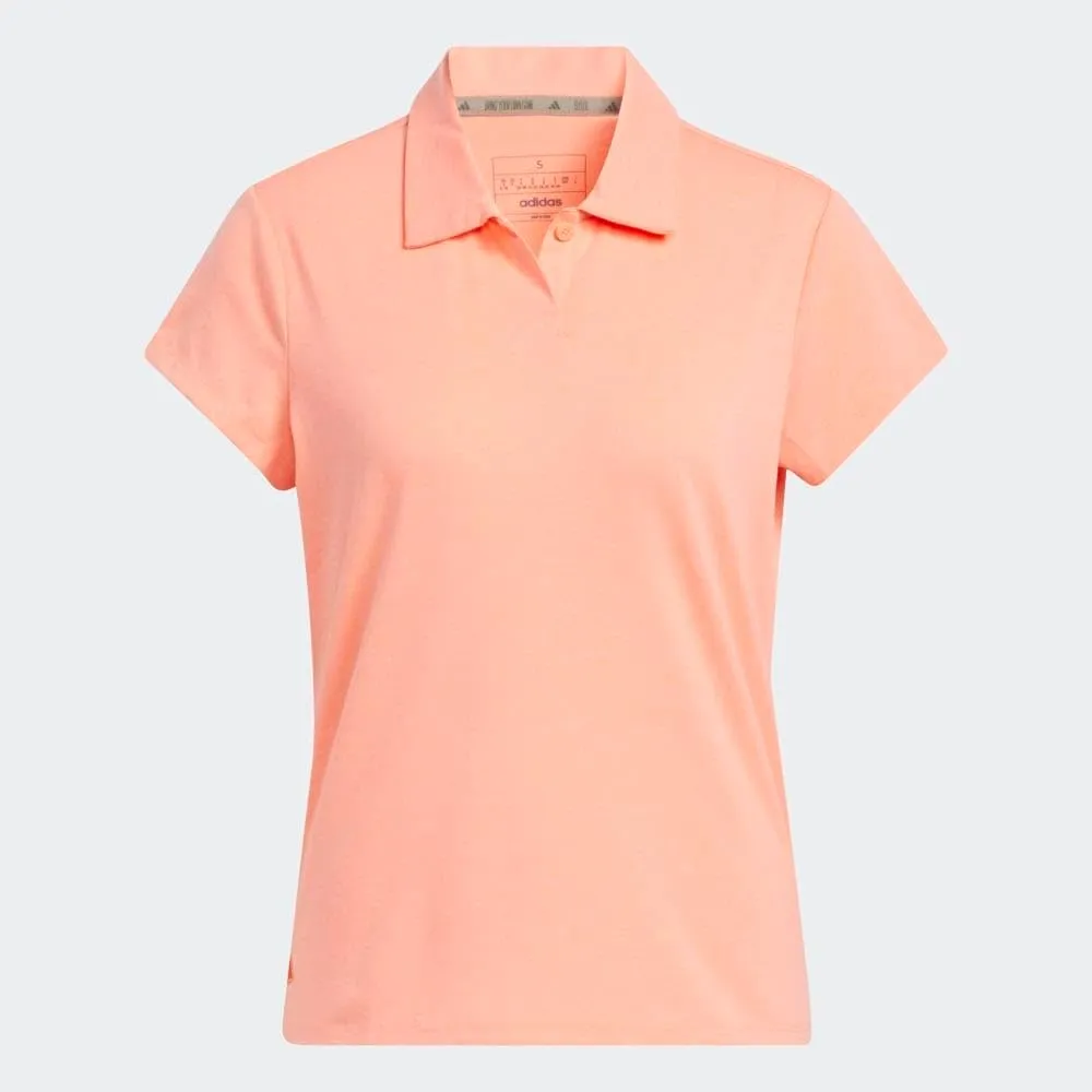 adidas Women's Go-to Heathered Golf Polo Shirt