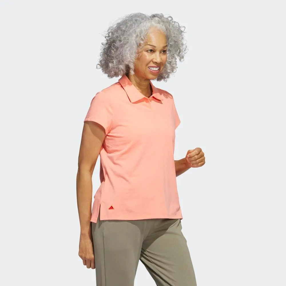 adidas Women's Go-to Heathered Golf Polo Shirt