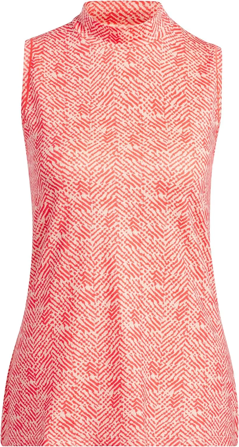 adidas Women's Ultimate365 Mock Neck Sleeveless Polo Shirt