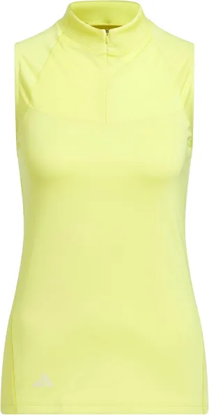 adidas Women's Ultimate365 Zip Mock Sleeveless Polo Shirt