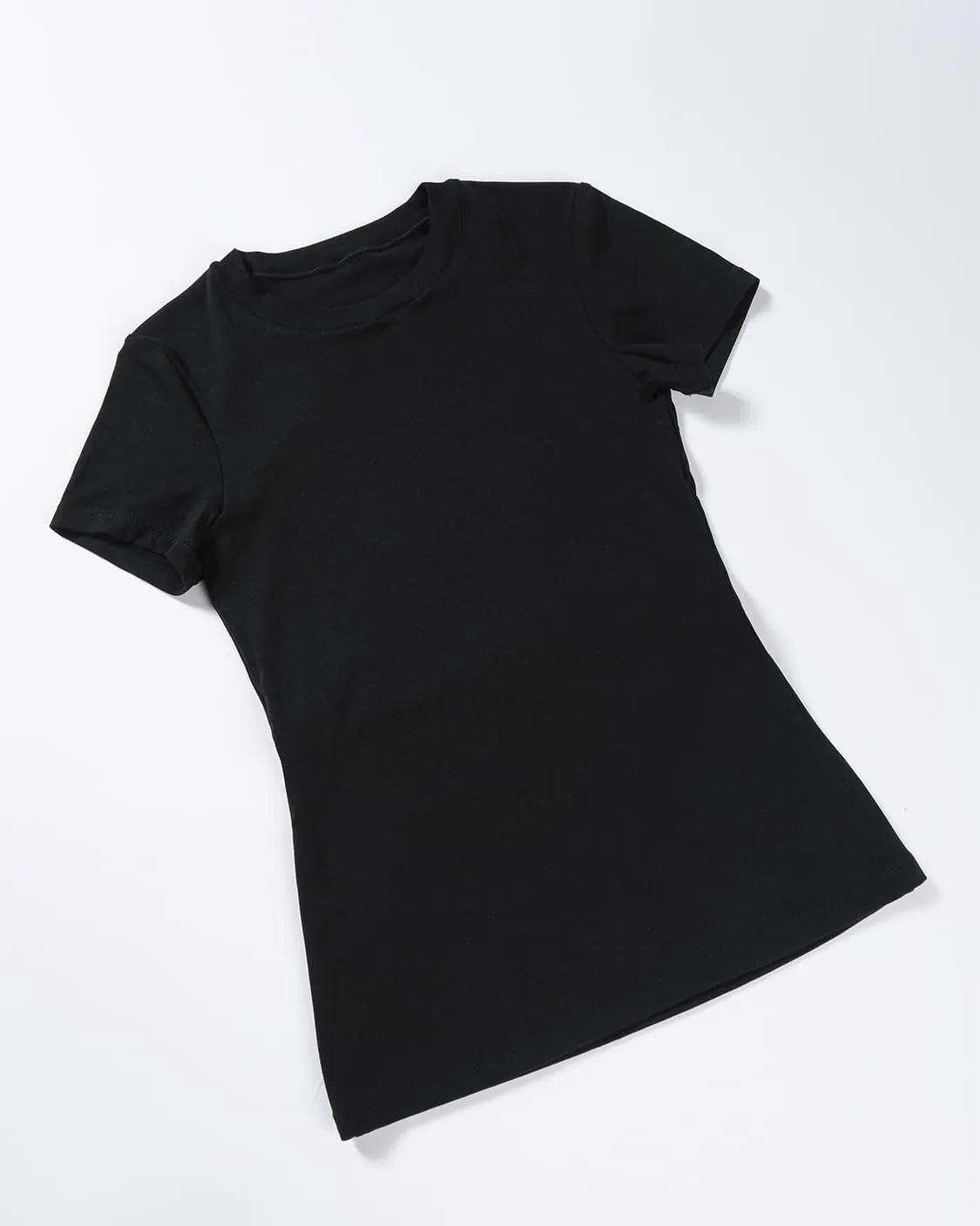 AUROLA Everyday Fitted T-Shirt for Women,Crew Neck Basic Short Sleeves T ShirtCrop Tops Modal Slim Fit Tee