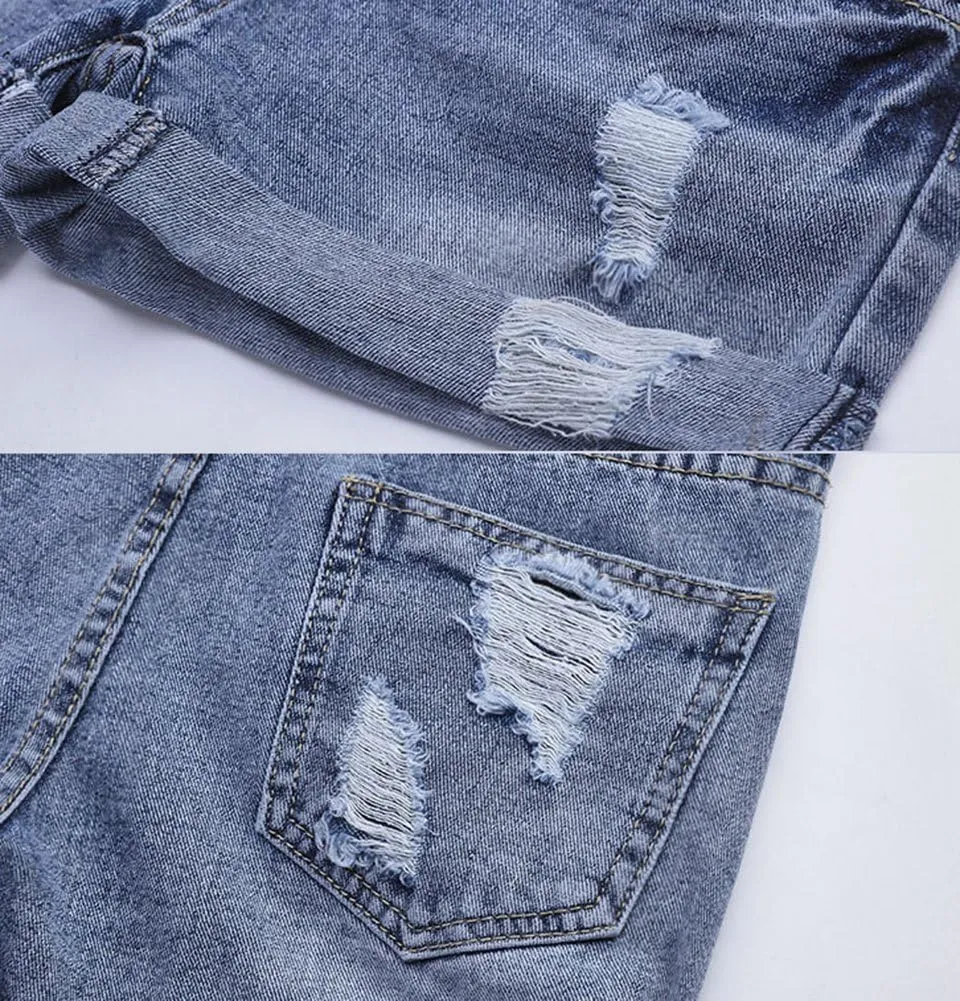 AvaCostume Womens Wash Jumper Denim Overall Shorts