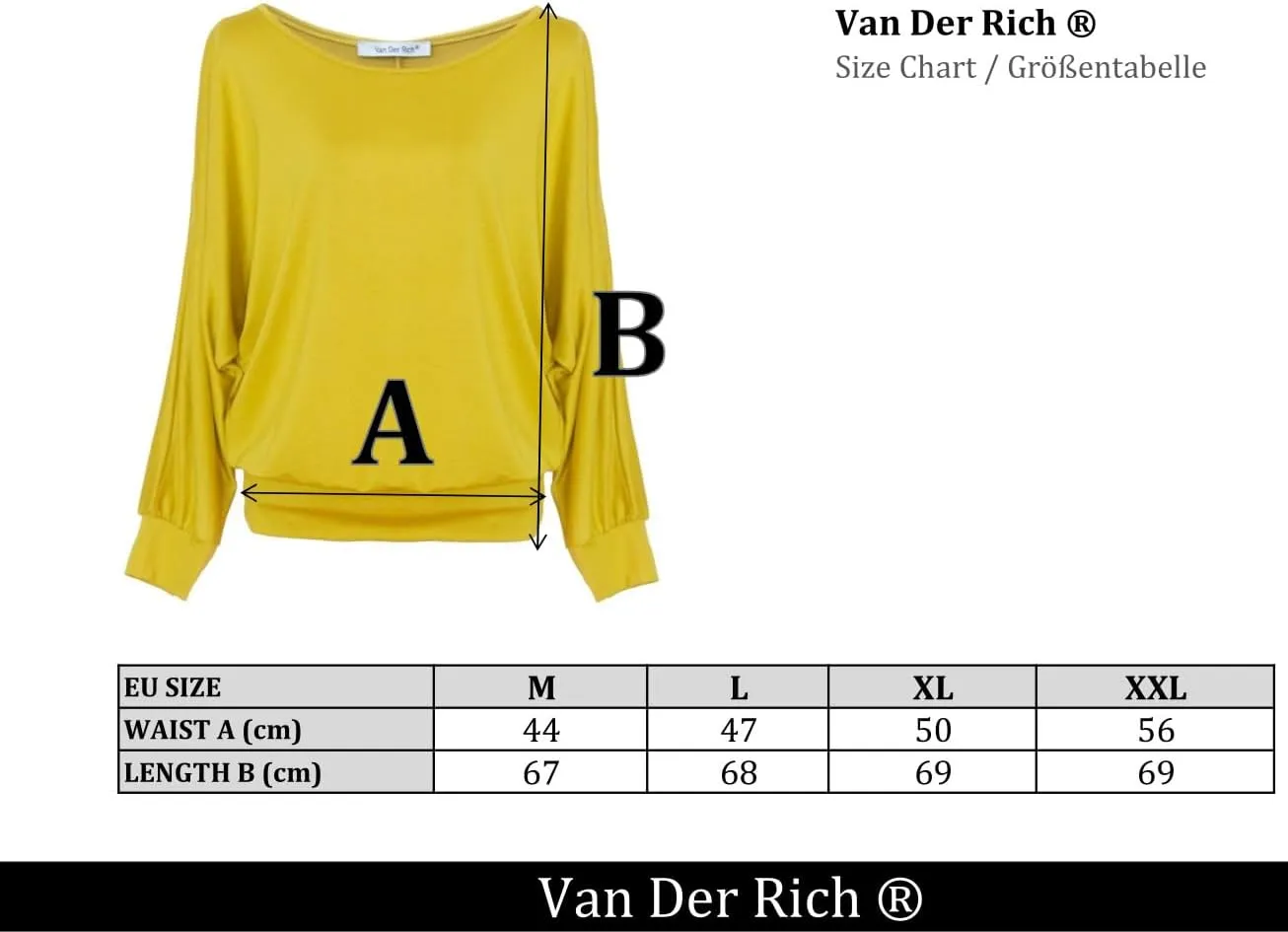 Batwing Tops for Women  Oversized Casual T-Shirt with Banded Waist