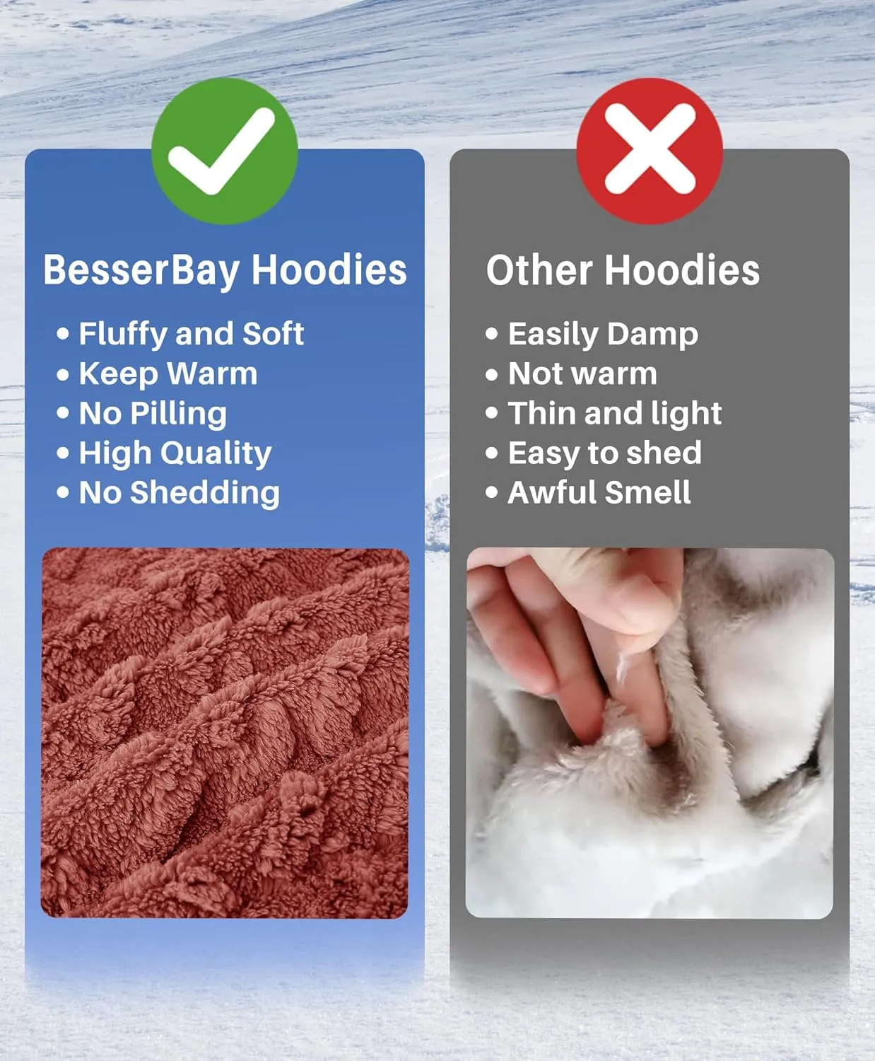 BesserBay Girls Fuzzy Hoodie Button Down Fleece Sherpa Cable Knit Pullover Sweatshirt with Pockets 5-14 Years