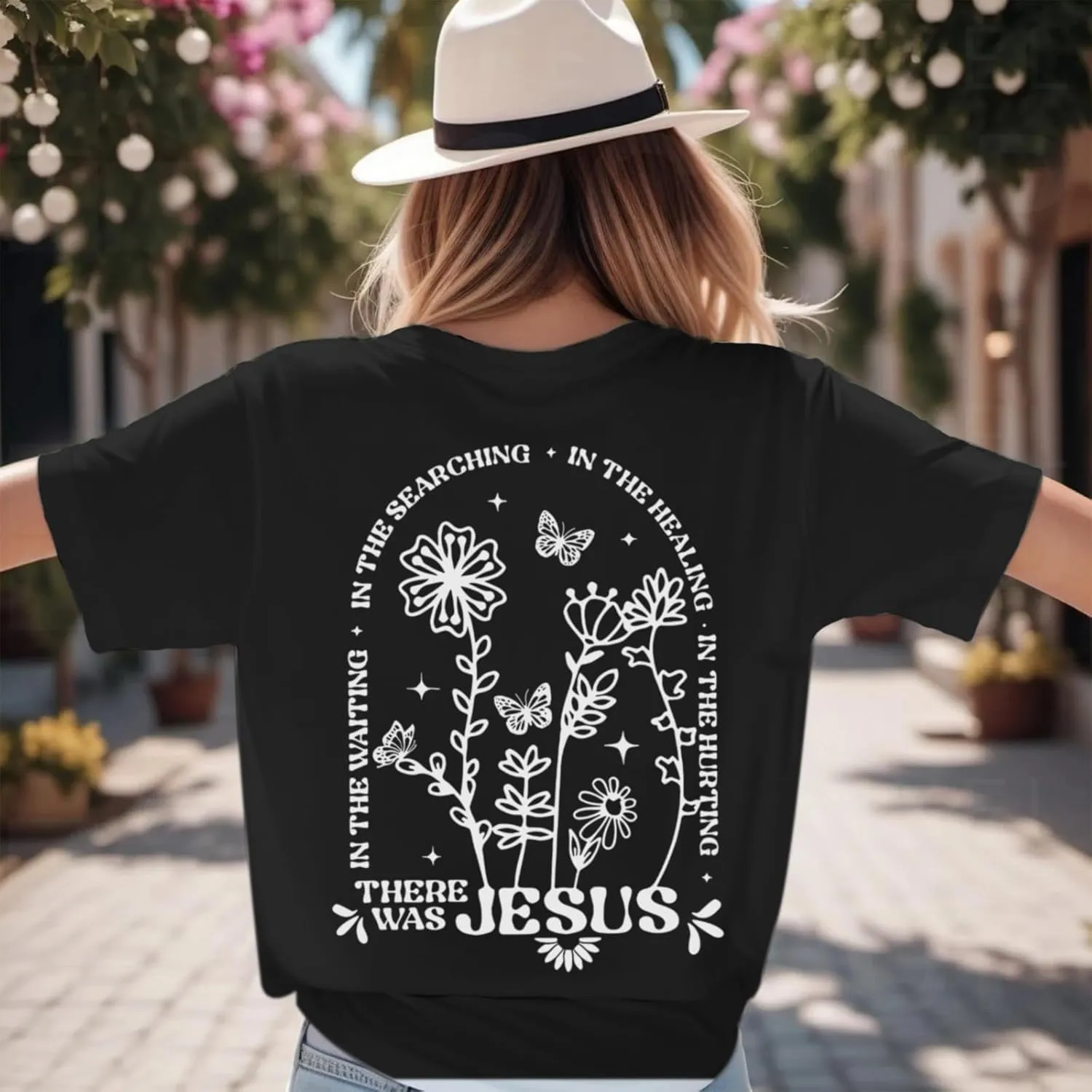 BINTEHGS Christian Jesus Shirts for Women Religious Faith Boho Graphic Tees God Inspirational Bible Verse Tshirts Clothing