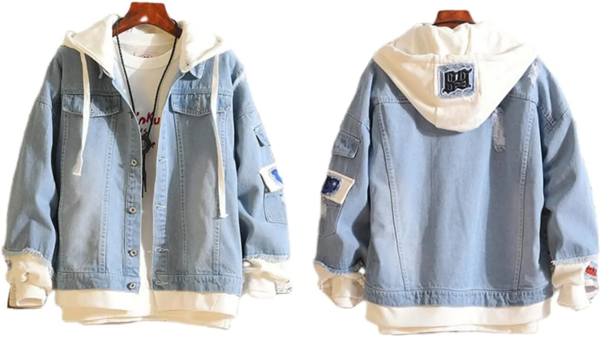 Bocchi the Rock Anime Denim Jacket Coat Hoodie Pullover Anime Graphic Hoodie Cosplay Costume