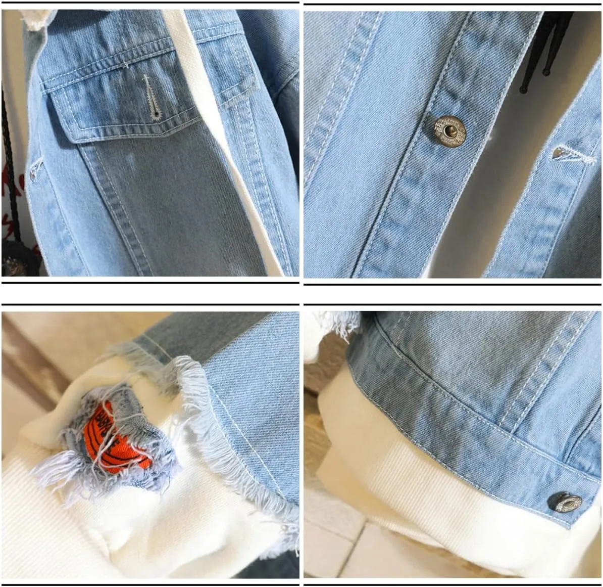 Bocchi the Rock Anime Denim Jacket Coat Hoodie Pullover Anime Graphic Hoodie Cosplay Costume