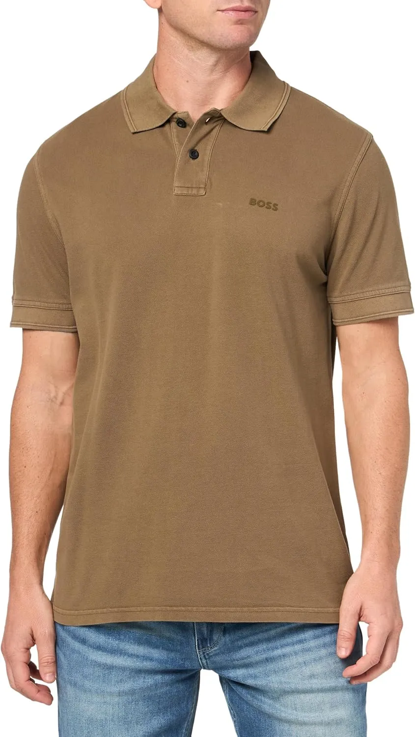 BOSS Men's Basic Short Sleeve Pique Polo Shirt