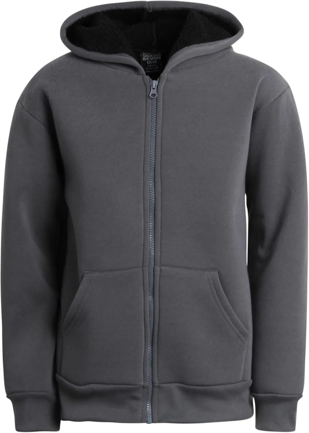Boys Sweatshirt  Heavyweight Sherpa Fleece Lined Zip Hoodie Sweatshirt  Winter Sweatshirt Jacket for Boys (8-18)