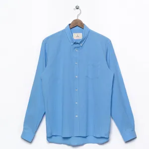 Branco Button Down Shirt (Sky Blue Seersucker)