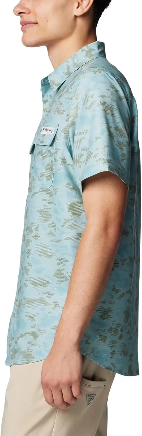 Columbia Men's PFG Uncharted Printed Short Sleeve Shirt