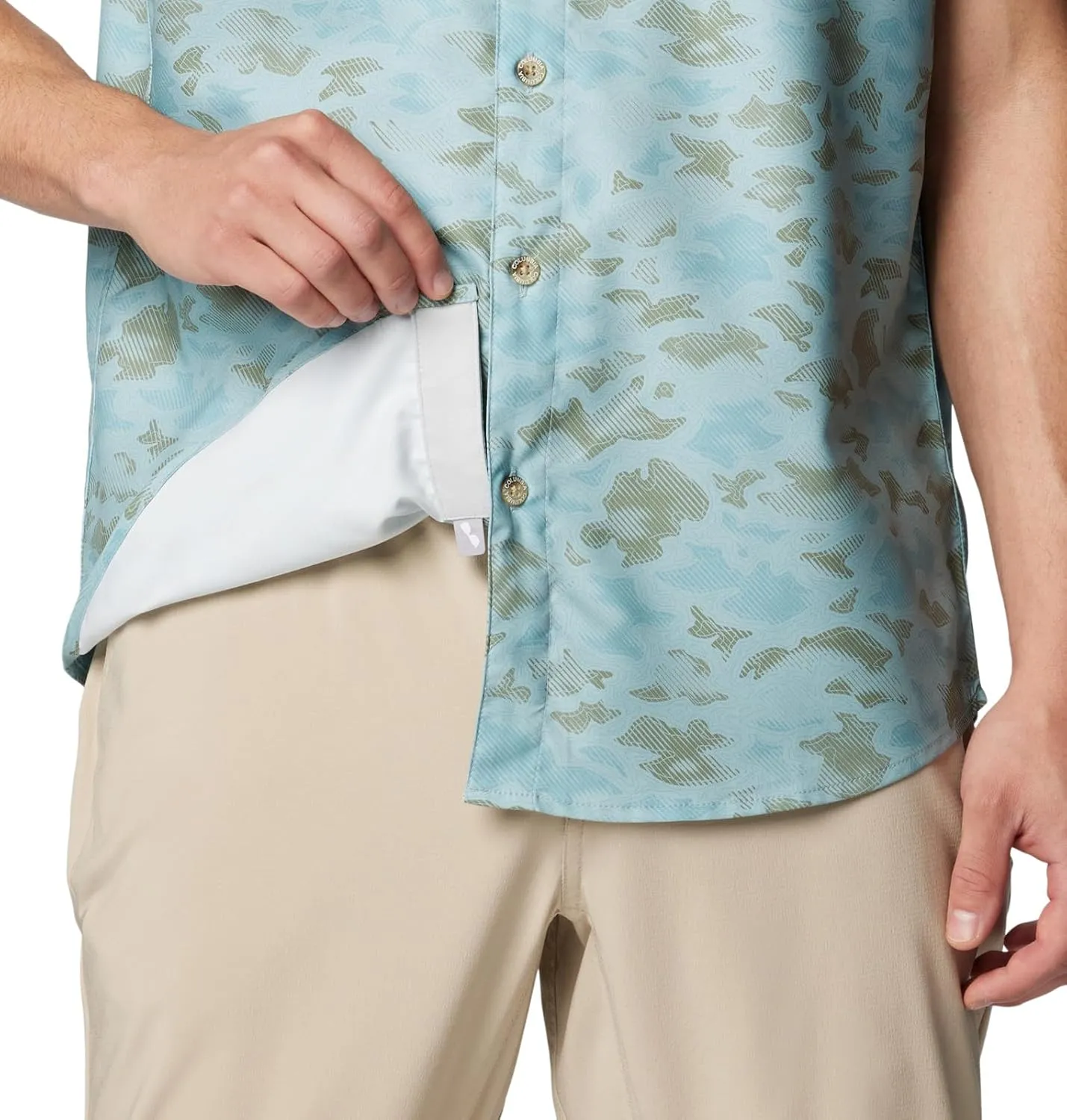 Columbia Men's PFG Uncharted Printed Short Sleeve Shirt