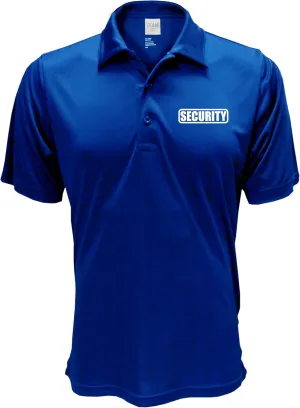 Conspiracy Tee Security Polo with Reflective Design front and back, Performance Polo w/Moisture Wicking Technology