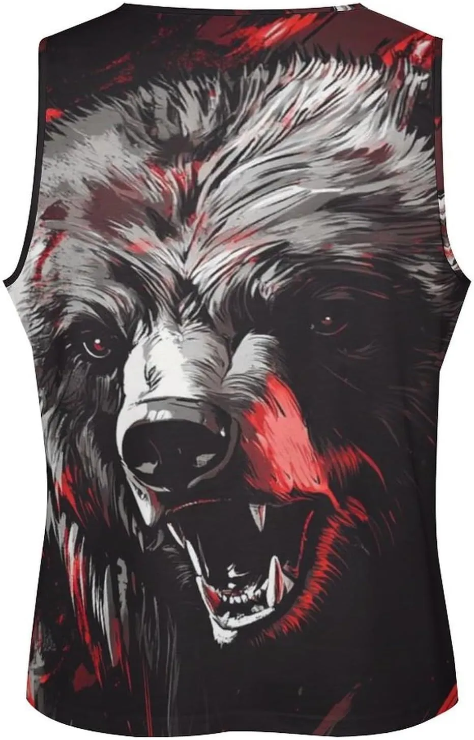 Cool Animals Print Tank Tops for Men Workout Muscle Novelty Funny Loose Fit Summer Casual Mens Sleeveless Tee Shirts