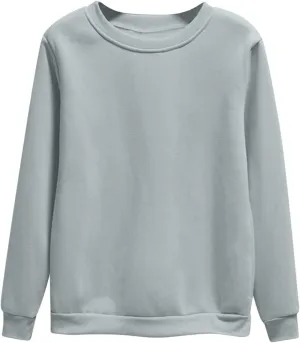 Crewneck Sweatshirts Womens Fall Fashion 2024 Long Sleeve Tops Pullover Plus Size Cute Casual Trendy Winter Clothes