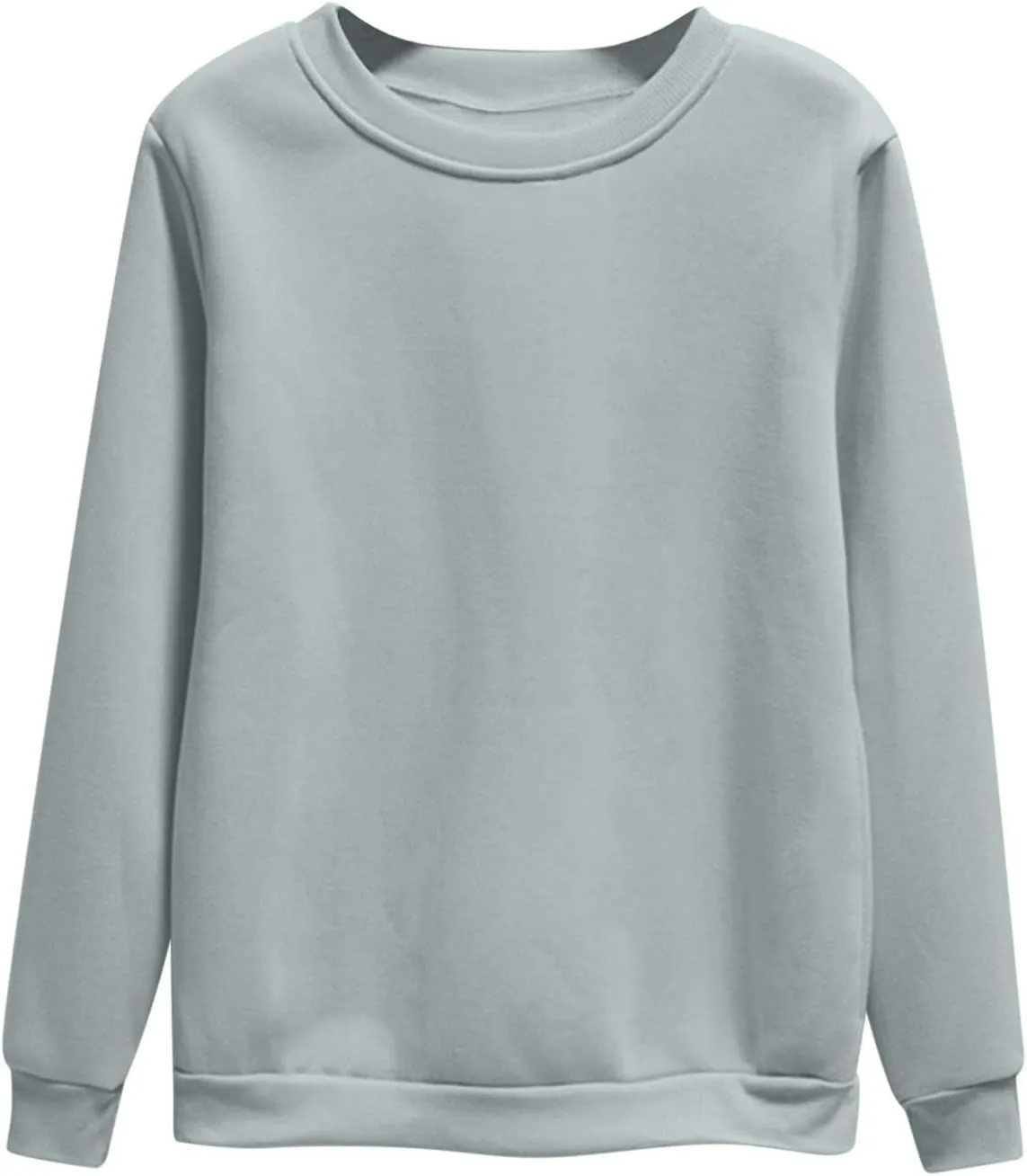 Crewneck Sweatshirts Womens Fall Fashion 2024 Long Sleeve Tops Pullover Plus Size Cute Casual Trendy Winter Clothes