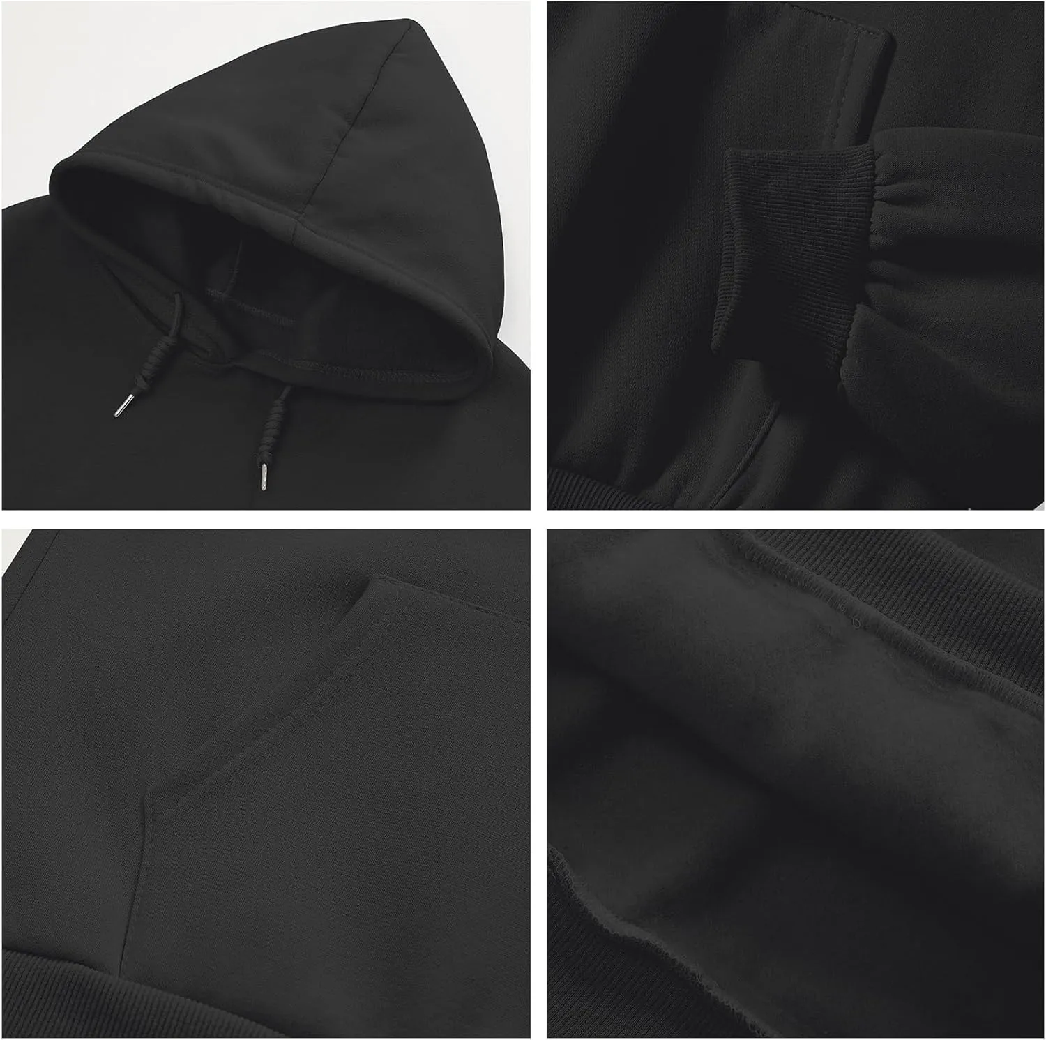Cute Plain Hoodies for Women Teen Girls Aesthetic Fleece Solid Sweatshirt Pullover Long Sleeve Basic Tops