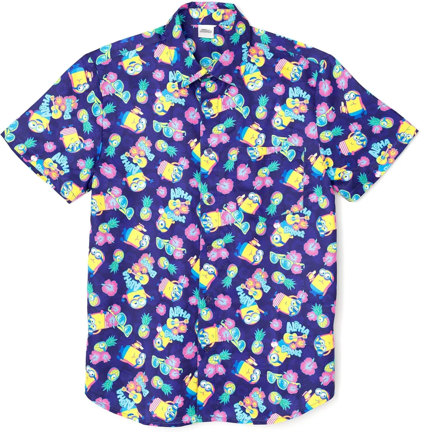 Despicable Me Minions Hawaiian Button Down Dress Shirt Matching Family Toddler to Adult