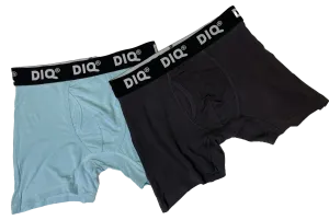 DIQ Boxer Brief Underwear for Men with Fly 2 Pack