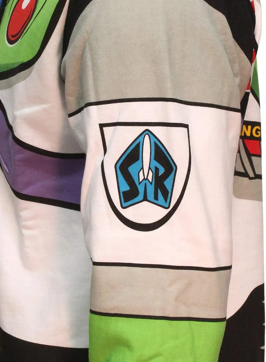 Disney Pixar Toy Story Men's I Am Buzz Lightyear Astronaut Costume Adult Sweatshirt Zip Hoodie