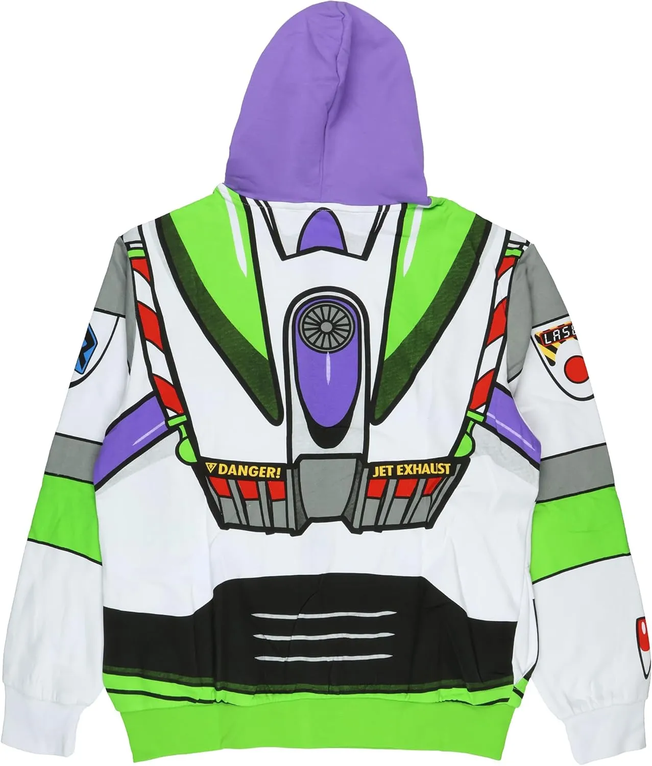 Disney Pixar Toy Story Men's I Am Buzz Lightyear Astronaut Costume Adult Sweatshirt Zip Hoodie