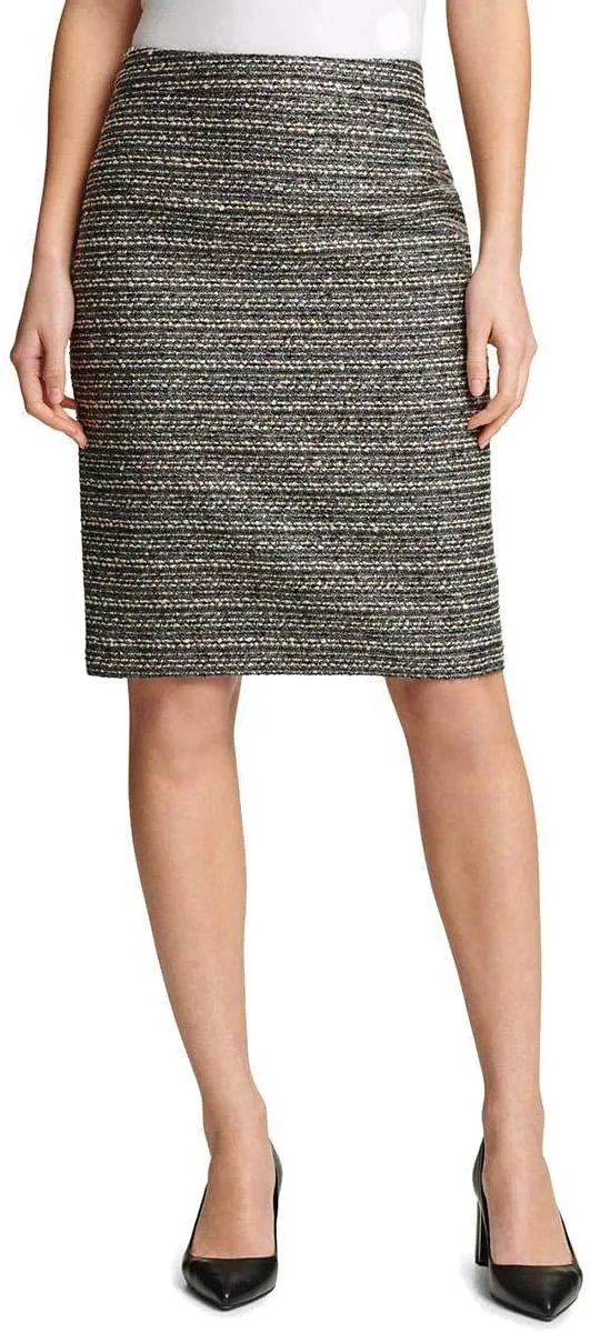 DKNY Womens Haze Pencil Skirt, Grey, 2