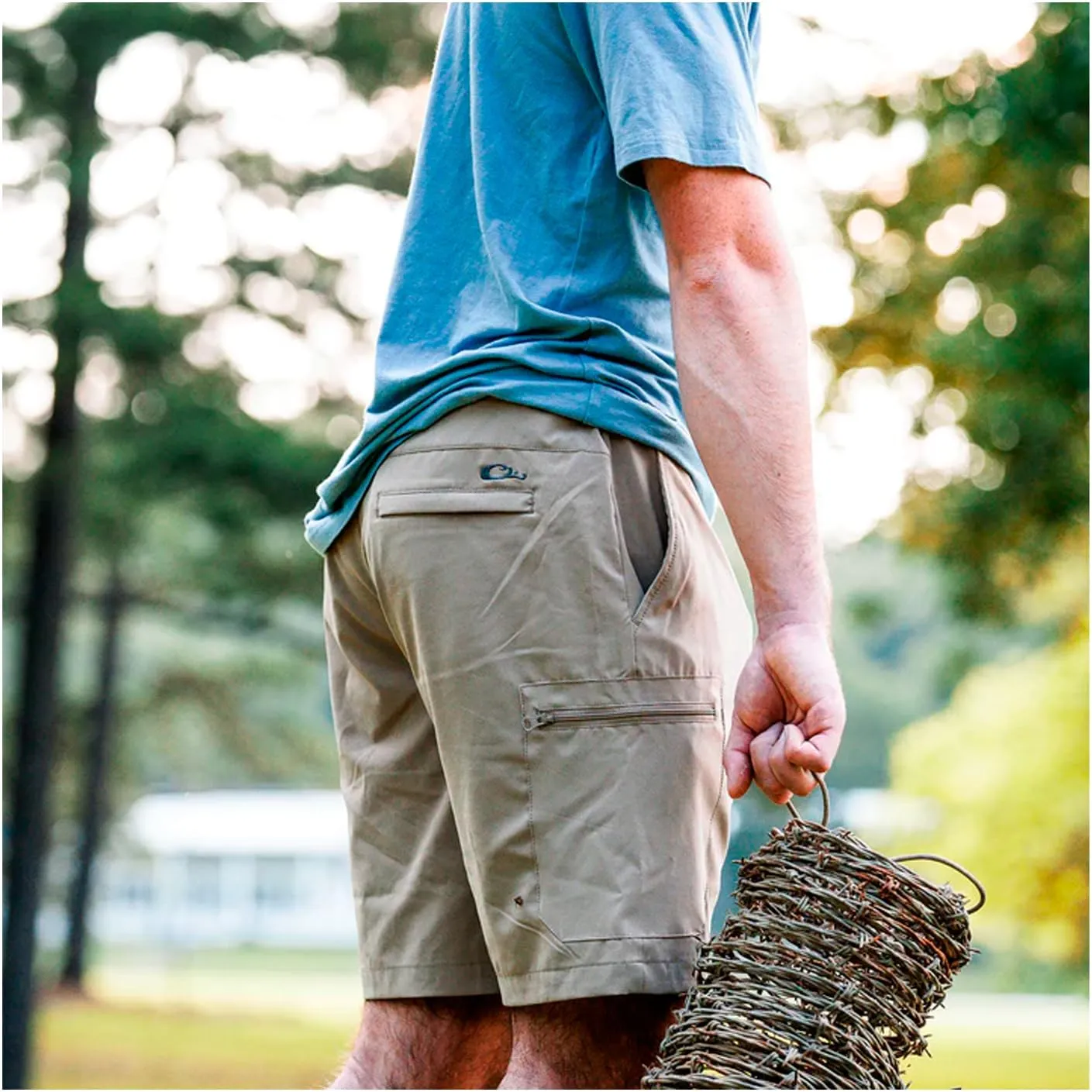 Drake Waterfowl Men's Traveler Trek Short - Lightweight Quick Dry Moisture-Wicking Everyday Casual Shorts w/Multiple Pockets