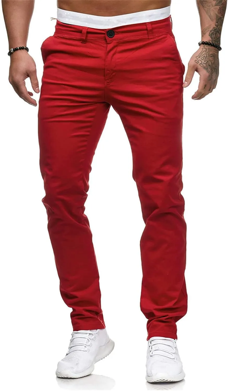 Dudubaby Baggy Pants for Men Men's Sports Casual Jogging Trousers Lightweight Hiking Work Pants Outdoor Pant