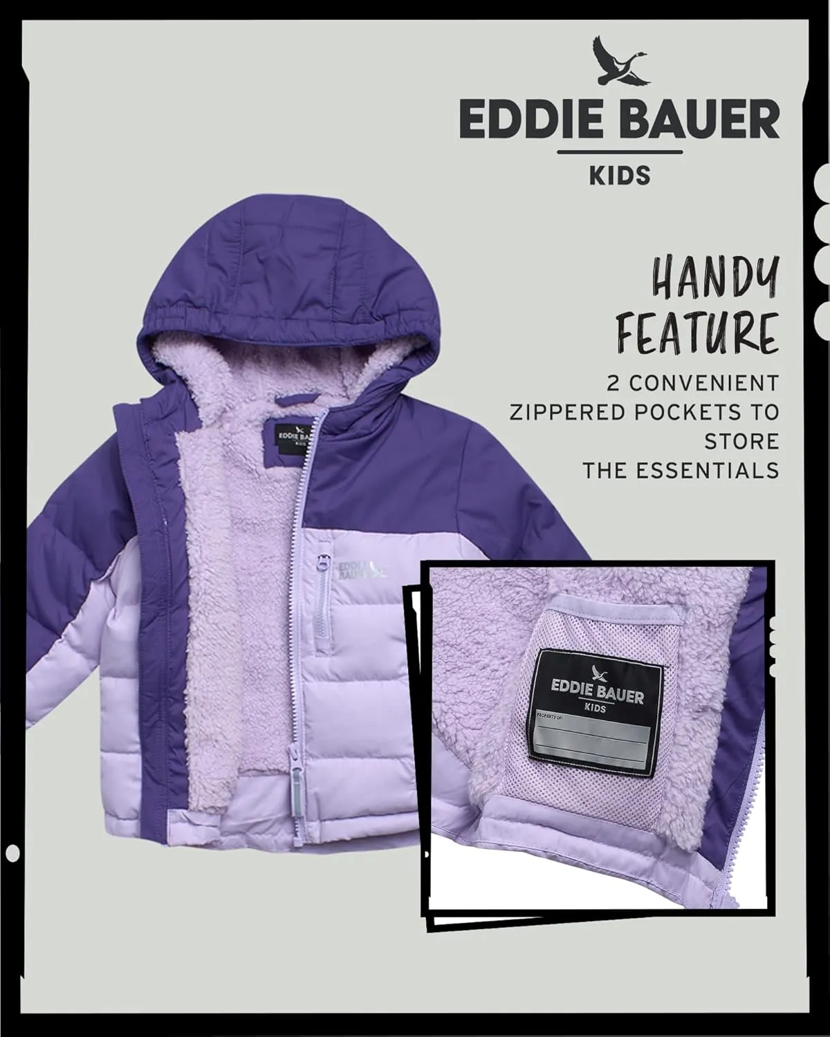 Eddie Bauer Toddler Winter Jacket - Heavyweight Quilted Down Jacket, Insulated Hooded Coat for Toddler Boys and Girls (2T-4T)