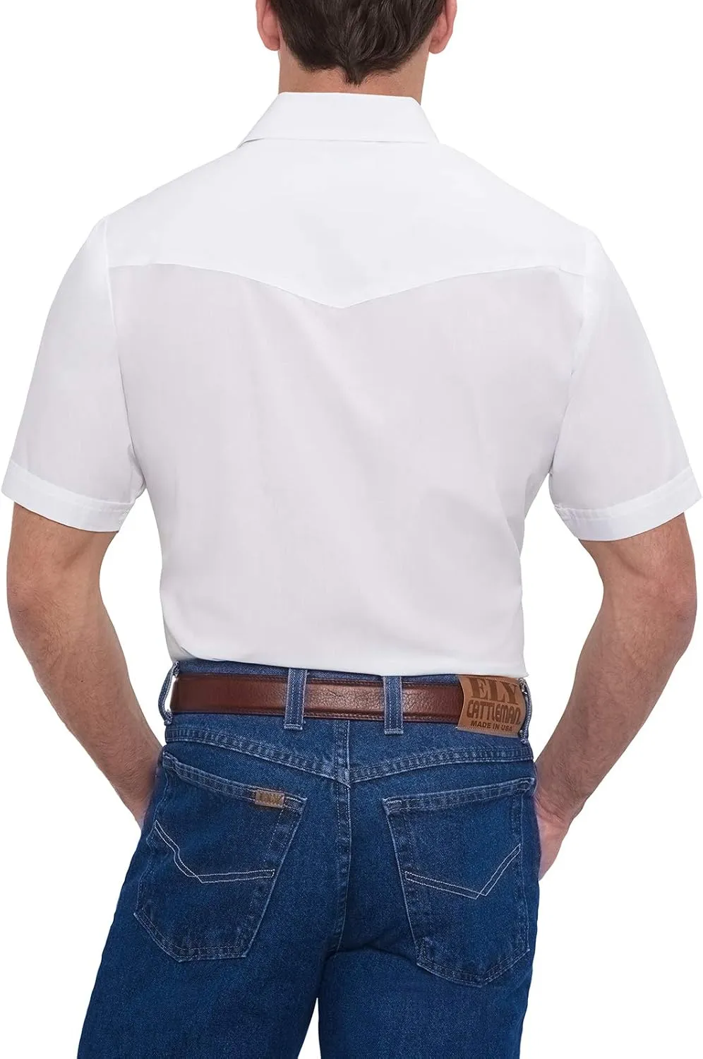 Ely Cattleman Men's Short Sleeve Solid Western Shirt