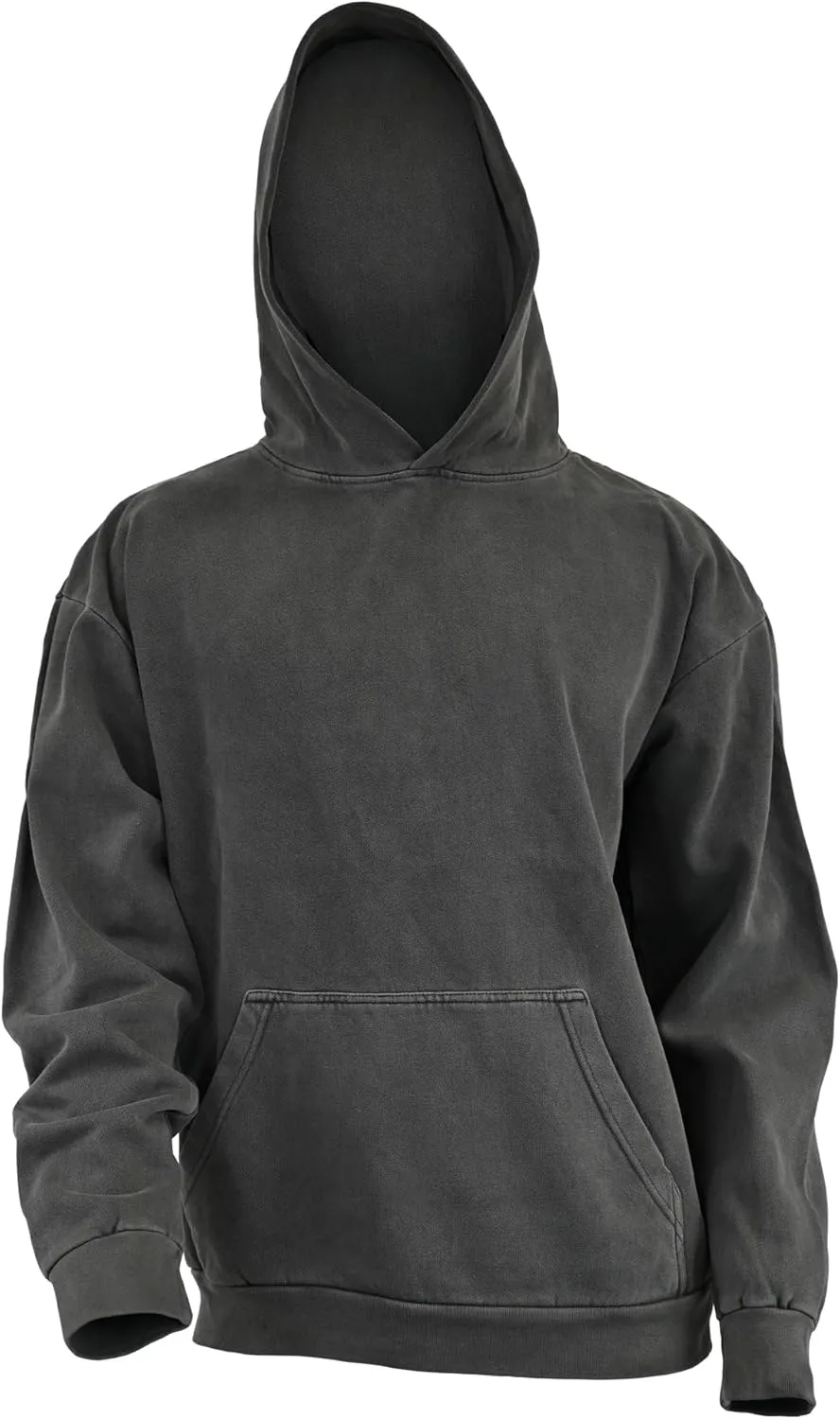 Expert Brand USA-Made Men's Oversized Heavyweight Cotton Pullover Hoodie