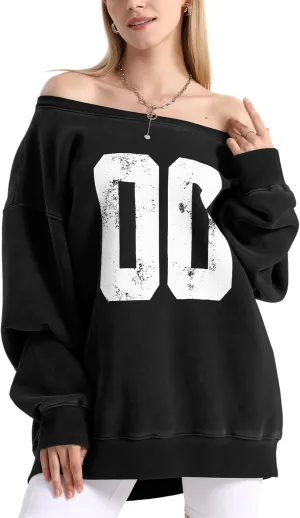 FAIABLE Womens Off-Shoulder Hoodie Heavyweight Hoodies Graphic Vintage Acid Wash Hoodie Fleece Hoodies for Women