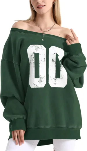 FAIABLE Womens Off-Shoulder Hoodie Heavyweight Hoodies Graphic Vintage Acid Wash Hoodie Fleece Hoodies for Women