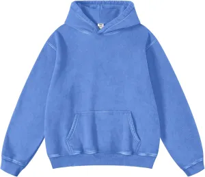 FAIABLE Womens Oversized Hoodie Couples Heavyweight Hoodies Vintage Acid Wash Hoodie