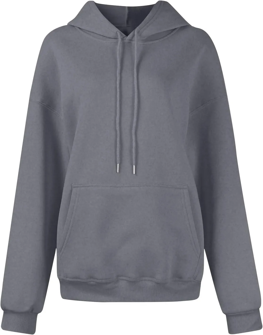Febecool Womens Oversized Hoodies Sweatshirts Women's Hoodie Women's Solid Color Long-sleeved Baggy Pullover Sweater Top