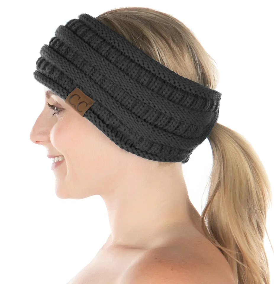 Fleece Lined Ponytail Headwrap