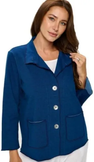 Focus Clothing Women's Button Front Denim Jacket - D194