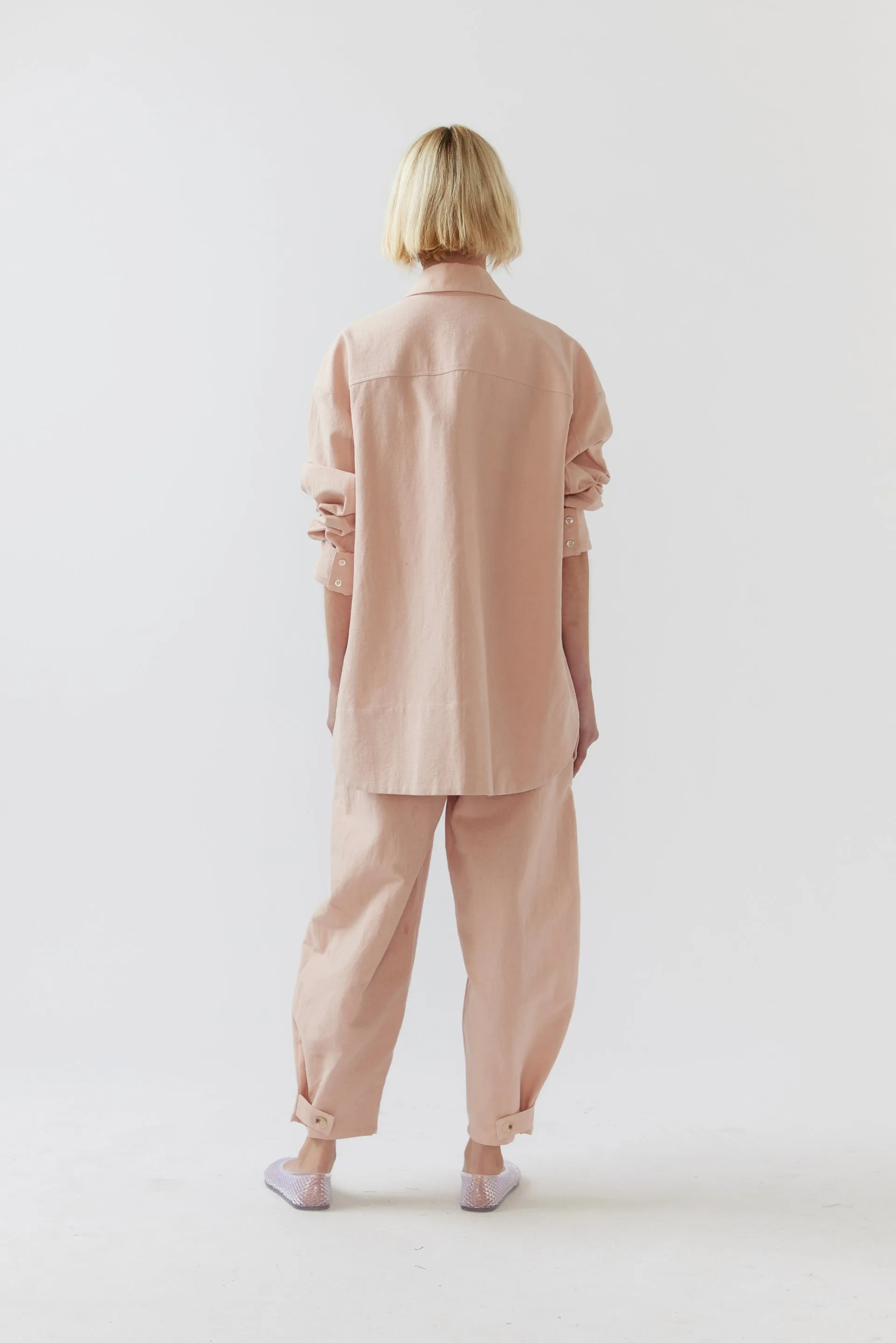 Foemina Andy Shirt Marshmallow Cotton Linen