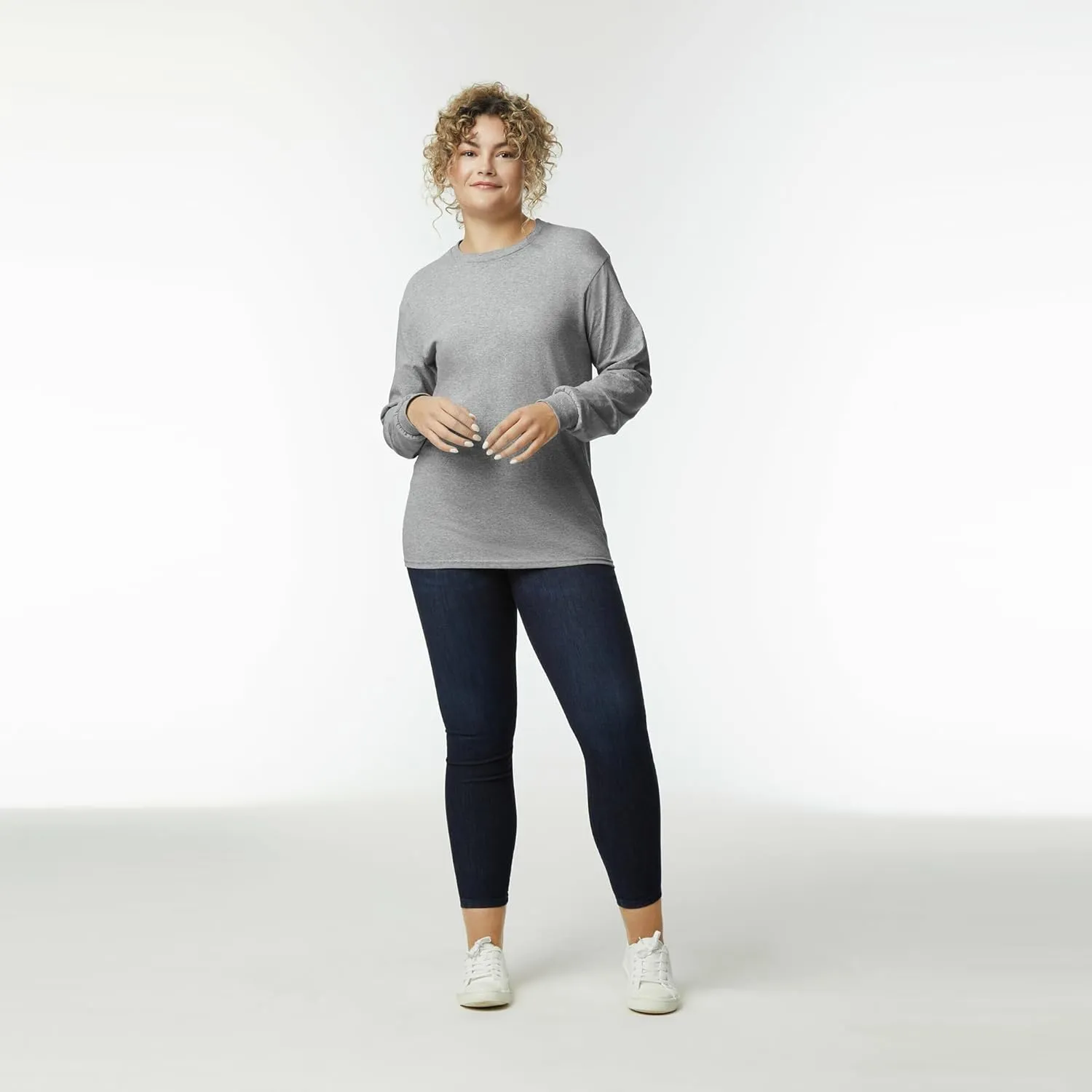 Gildan Unisex Adult Ultra Cotton Long Sleeve T-Shirt, Style G2400, Multipack