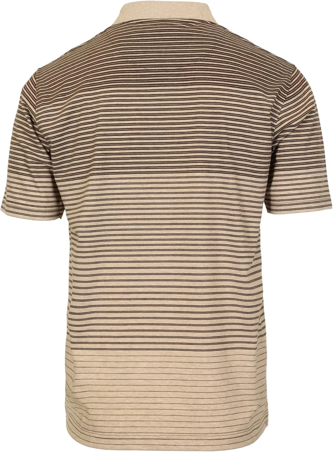 Gioberti Mens Multiple Stripe Polo Shirt with Pocket